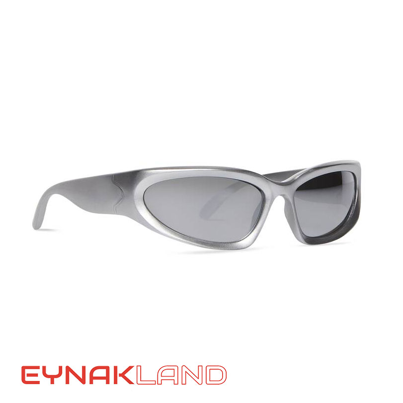 عینک آفتابی ترند بالنسیاگا SWIFT OVAL فریم نقره ای - عکس بغل
